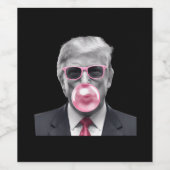 Blase Gum Trump Donald Trump 2024 Wahl für Trump Weinetikett (Einzelnes Label)