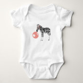 Blase Gum Zebra Blasen Blase Baby Strampler (Vorderseite)