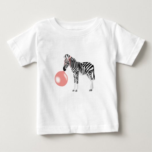 Blase Gum Zebra Blasen Blase Baby T-shirt (Vorderseite)