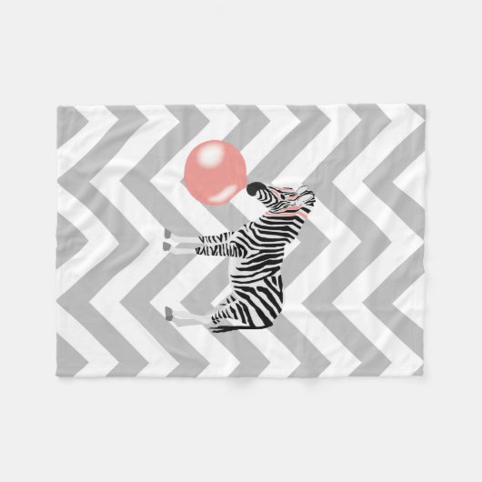 Blase Gum Zebra Blasen Blase Fleecedecke (Vorderseite (Horizontal))