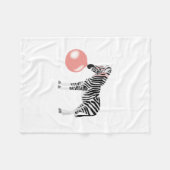 Blase Gum Zebra Blasen Blase Fleecedecke (Vorderseite (Horizontal))