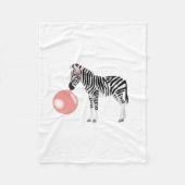 Blase Gum Zebra Blasen Blase Fleecedecke (Vorderseite)