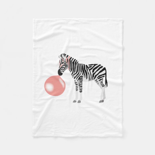 Blase Gum Zebra Blasen Blase Fleecedecke (Vorderseite)