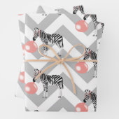Blase Gum Zebra Blasen Blase Geschenkpapier Set (Beispiel)