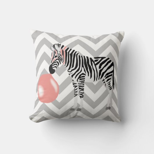 Blase Gum Zebra Blasen Blase Kissen (Vorderseite)
