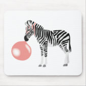 Blase Gum Zebra Blasen Blase Mousepad (Vorne)