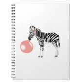 Blase Gum Zebra Blasen Blase Notizblock (Vorderseite)