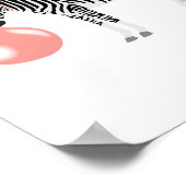 Blase Gum Zebra Blasen Blase Poster (Ecke)