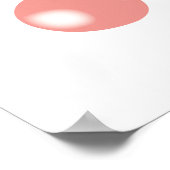 Blase Gum Zebra Blasen Blase Poster (Ecke)