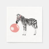 Blase Gum Zebra Blasen Blase Serviette (Vorderseite)