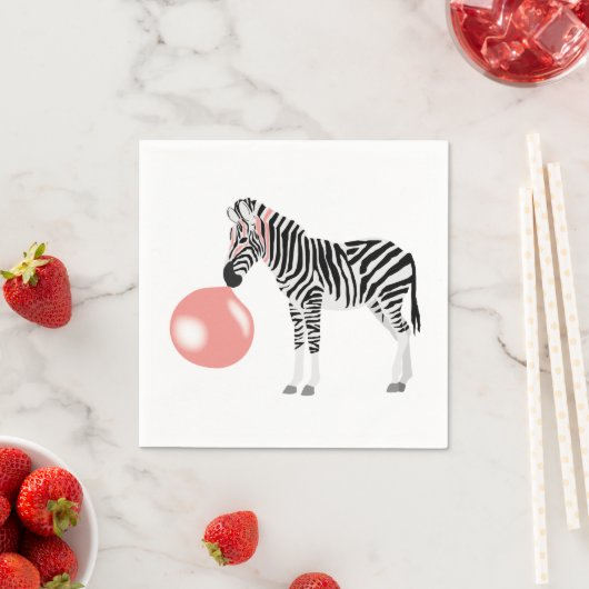 Blase Gum Zebra Blasen Blase Serviette (Beispiel)