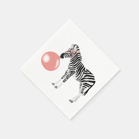 Blase Gum Zebra Blasen Blase Serviette (Ecke)