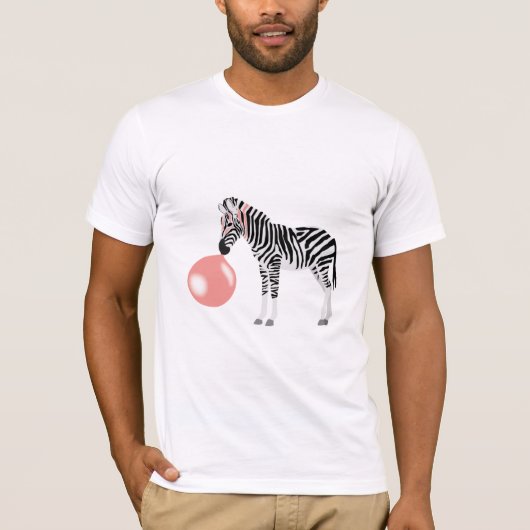 Blase Gum Zebra Blasen Blase T-Shirt (Vorderseite)
