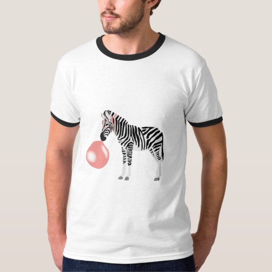 Blase Gum Zebra Blasen Blase T-Shirt (Vorderseite)
