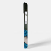 Blase Gummi Diva in blauem Satin Case-Mate iPhone Hülle (Rückseite / Links)