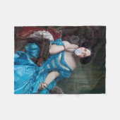 Blase Gummi Diva in blauem Satin Fleecedecke (Vorderseite (Horizontal))