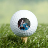 Blase Gummi Diva in blauem Satin Golfball (Insitu T-Shirt)