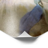 Blase Gummi Diva mit zwei Blume Gold Fotodruck (Ecke)