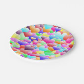 Blase Hearts Dark Pappteller (Schrägansicht)