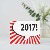 Blase im Comic 2017 Postkarte (Stehend Vorderseite)
