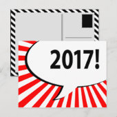 Blase im Comic 2017 Postkarte (Vorne/Hinten)