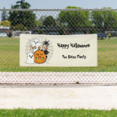 Blase im nächtlichen Halloween Banner (Insitu)