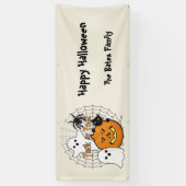 Blase im nächtlichen Halloween Banner (Vertikal)