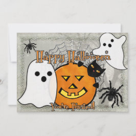 Blase im nächtlichen Halloween Einladung