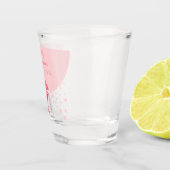 Blase in Rosa: Hübsches Elegance Fun Brautparty Schnapsglas (Rechts)