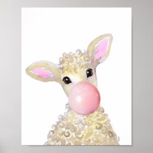 Blase Kinderzimmer Lamb Farm Baby Sheep Poster