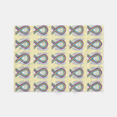 Blase Krebs Bewusstsein Band Engel Blankets Fleecedecke (Vorderseite (Horizontal))