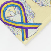 Blase Krebs Bewusstsein Band Engel Blankets Fleecedecke (Ecke)
