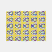 Blase Krebs Bewusstsein Band Engel Blankets Fleecedecke (Vorderseite (Horizontal))