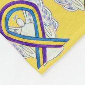Blase Krebs Bewusstsein Band Engel Blankets Fleecedecke (Ecke)