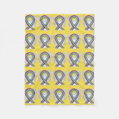 Blase Krebs Bewusstsein Band Engel Blankets Fleecedecke (Vorderseite)