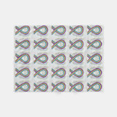 Blase Krebs Bewusstsein Band Engel Blankets Fleecedecke (Vorderseite (Horizontal))