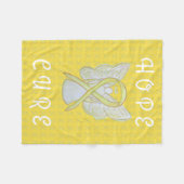 Blase Krebs Bewusstsein Band weich Chemo Blanket Fleecedecke (Vorderseite (Horizontal))