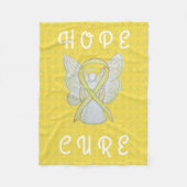 Blase Krebs Bewusstsein Band weich Chemo Blanket Fleecedecke (Vorderseite)