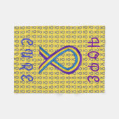 Blase Krebs Bewusstsein Band weich Chemo Blanket Fleecedecke (Vorderseite (Horizontal))