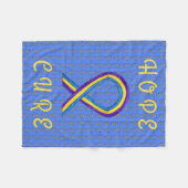 Blase Krebs Bewusstsein Band weich Chemo Blanket Fleecedecke (Vorderseite (Horizontal))