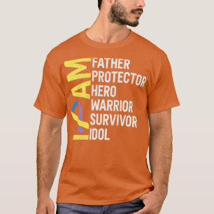 Blase Krebs Bewusstsein ich bin Vater Helden Krieg T-Shirt