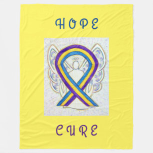 Blase Krebs Bewusstsein Ribbon Art Chemo Blanket Fleecedecke