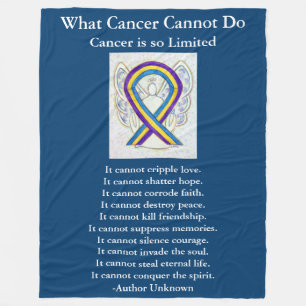 Blase Krebs Bewusstsein Ribbon Art Chemo Blanket Fleecedecke