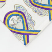 Blase Krebs Engel Bewusstsein Band weiche Blanket Fleecedecke (Ecke)
