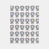 Blase Krebs Engel Bewusstsein Band weiche Blanket Fleecedecke (Vorderseite)