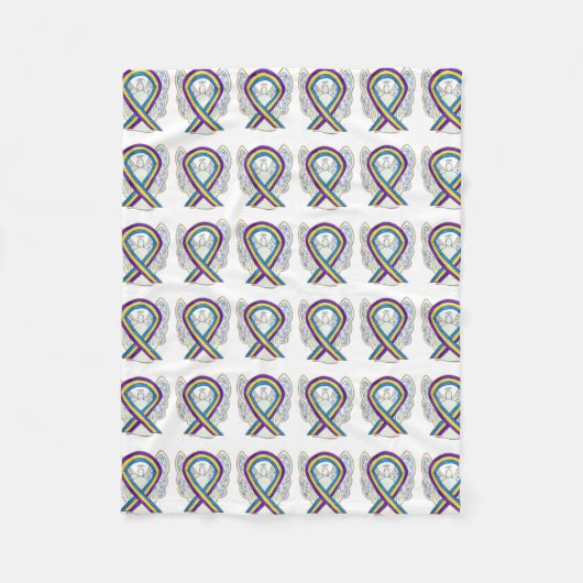 Blase Krebs Engel Bewusstsein Band weiche Blanket Fleecedecke (Vorderseite)