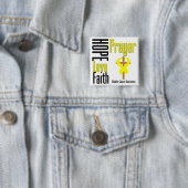 Blase Krebs Hoffnung Liebe Glaube Gebet Kreuz Button (Beispiel)