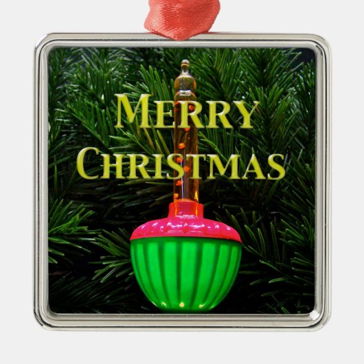 Blase Light Frohe Weihnachtsbaum Ornament (Vorne)