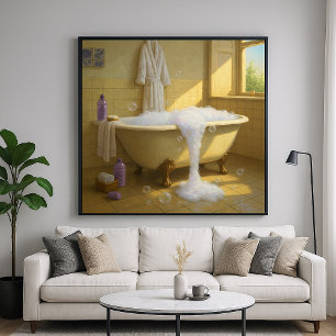 Blase Overflow - Farbstil Innenkunst Poster
