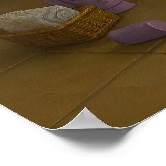 Blase Overflow - Farbstil Innenkunst Poster (Ecke)